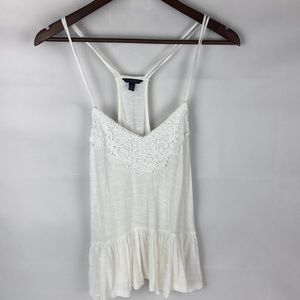 Aeropostale size small white tank top